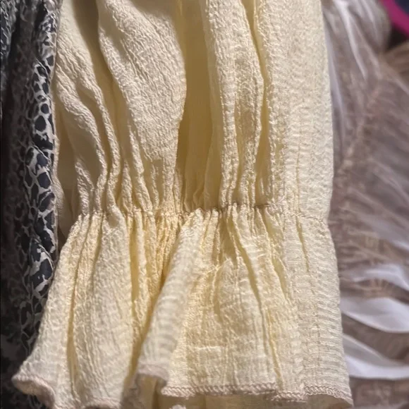 Pale yellow hello Molly dress Cream Ruffle Dress - Picture 6 of 7